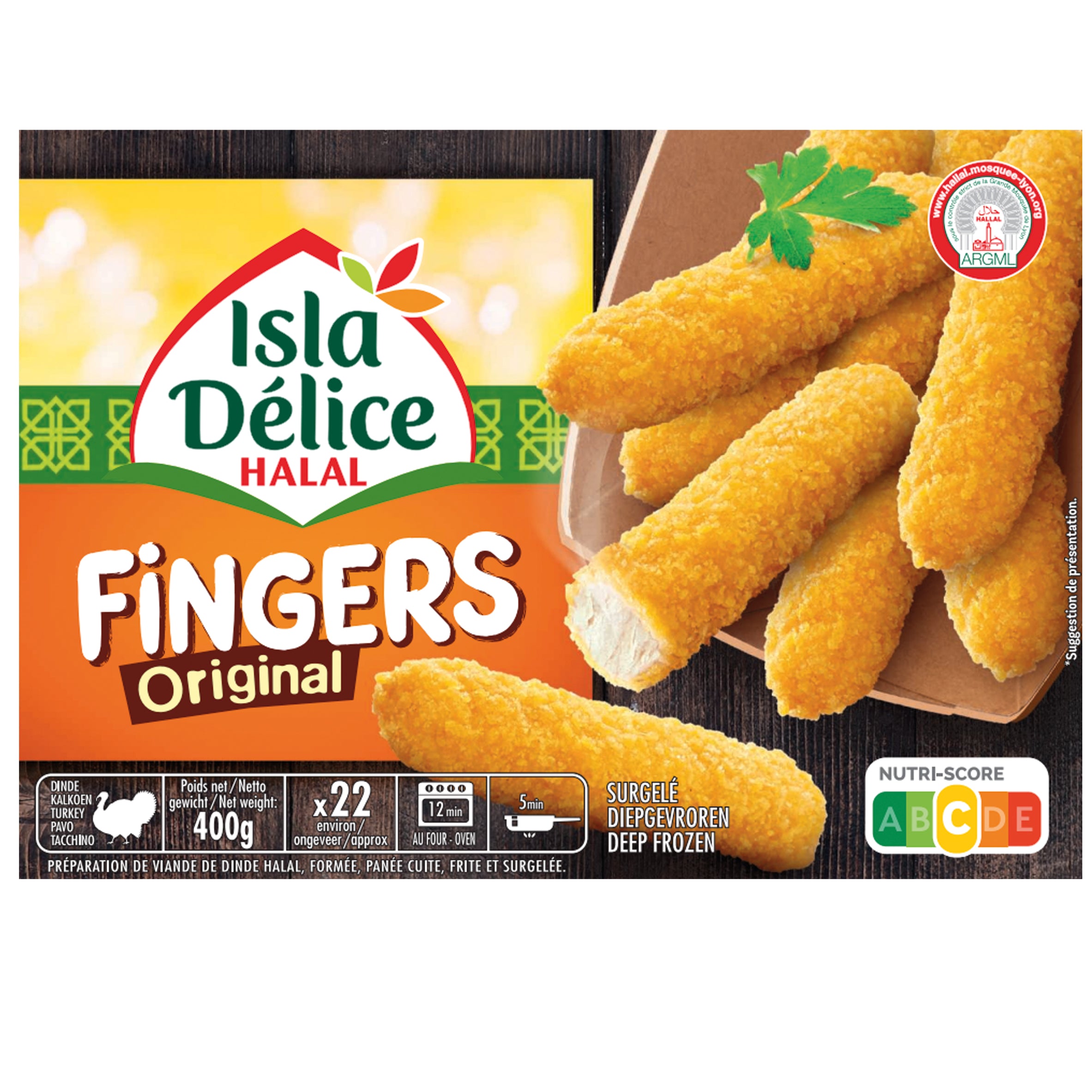 Halal Original Fingers x22 (400g)