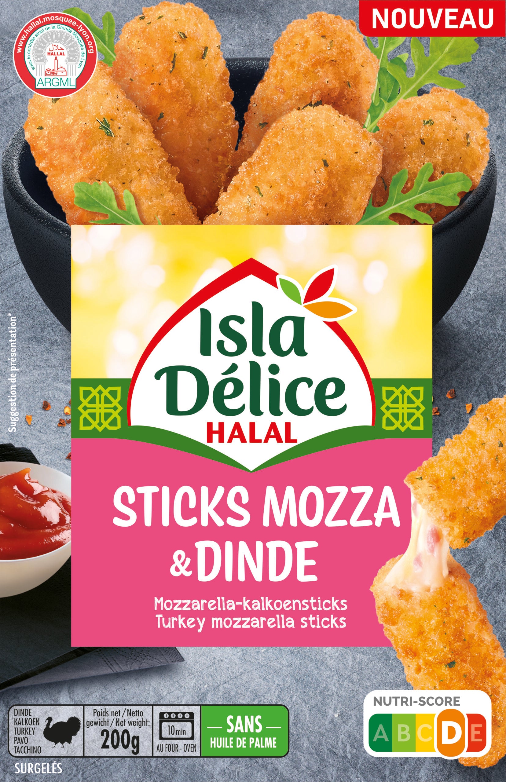 Mozzarella Sticks with Turkey (200g) ko