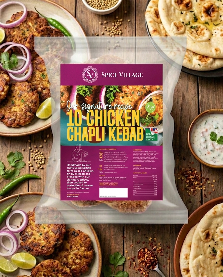 Spice Village’s Signature Chicken Chapli Kebab