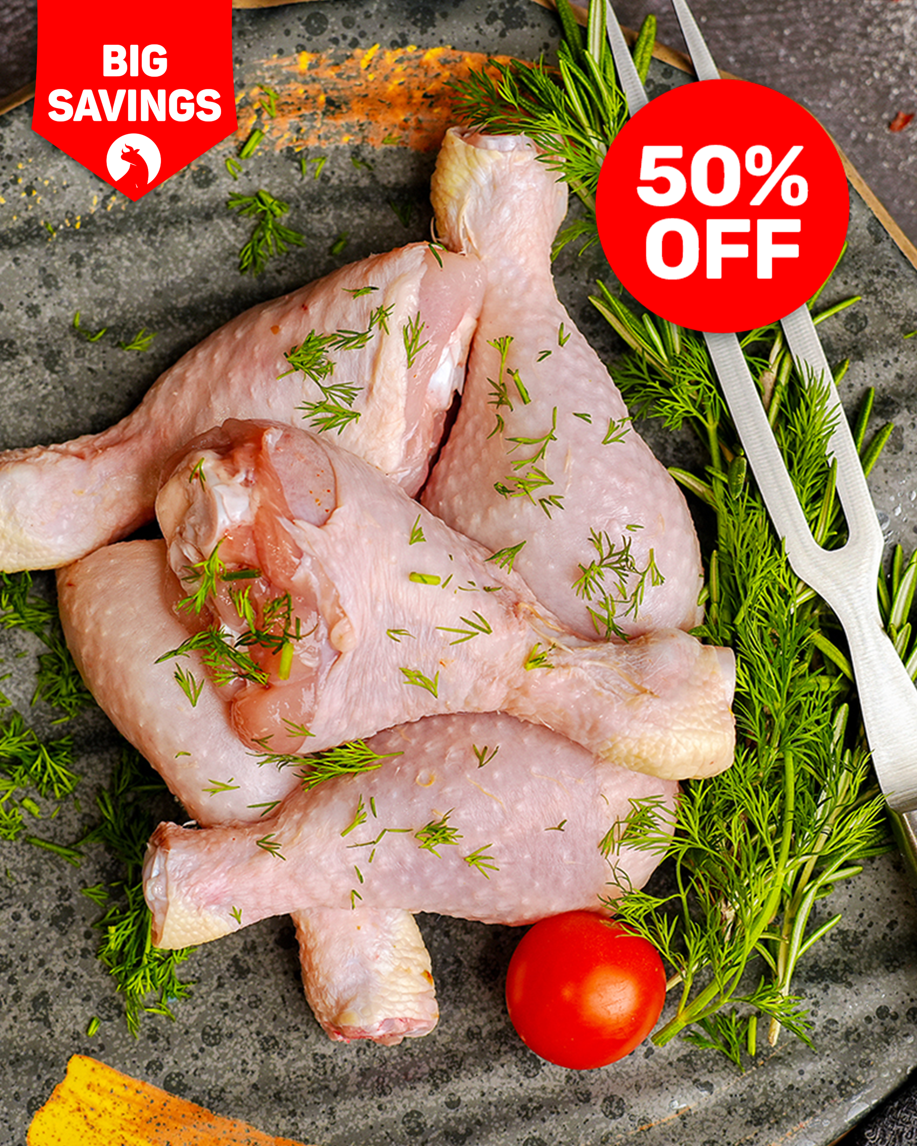 Chicken Drumsticks (Skin ON/OFF)