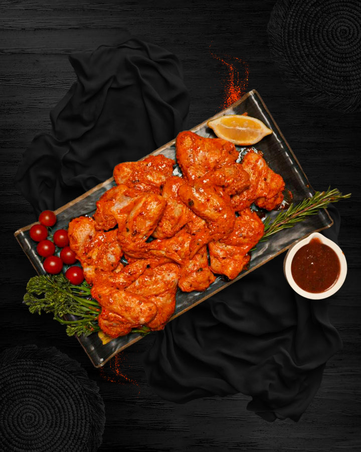 halal chicken buffalo bite oven baked hot sauce tailgate portable easy crowd party game day