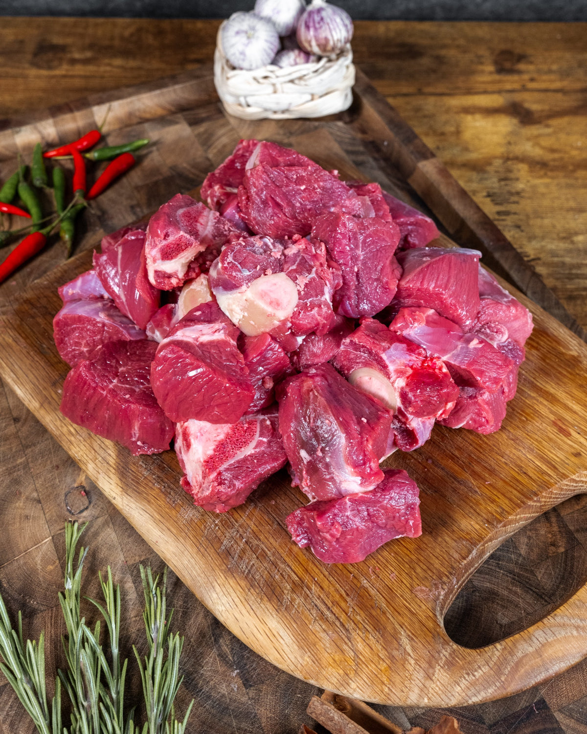 Mutton Diced (With Bone)